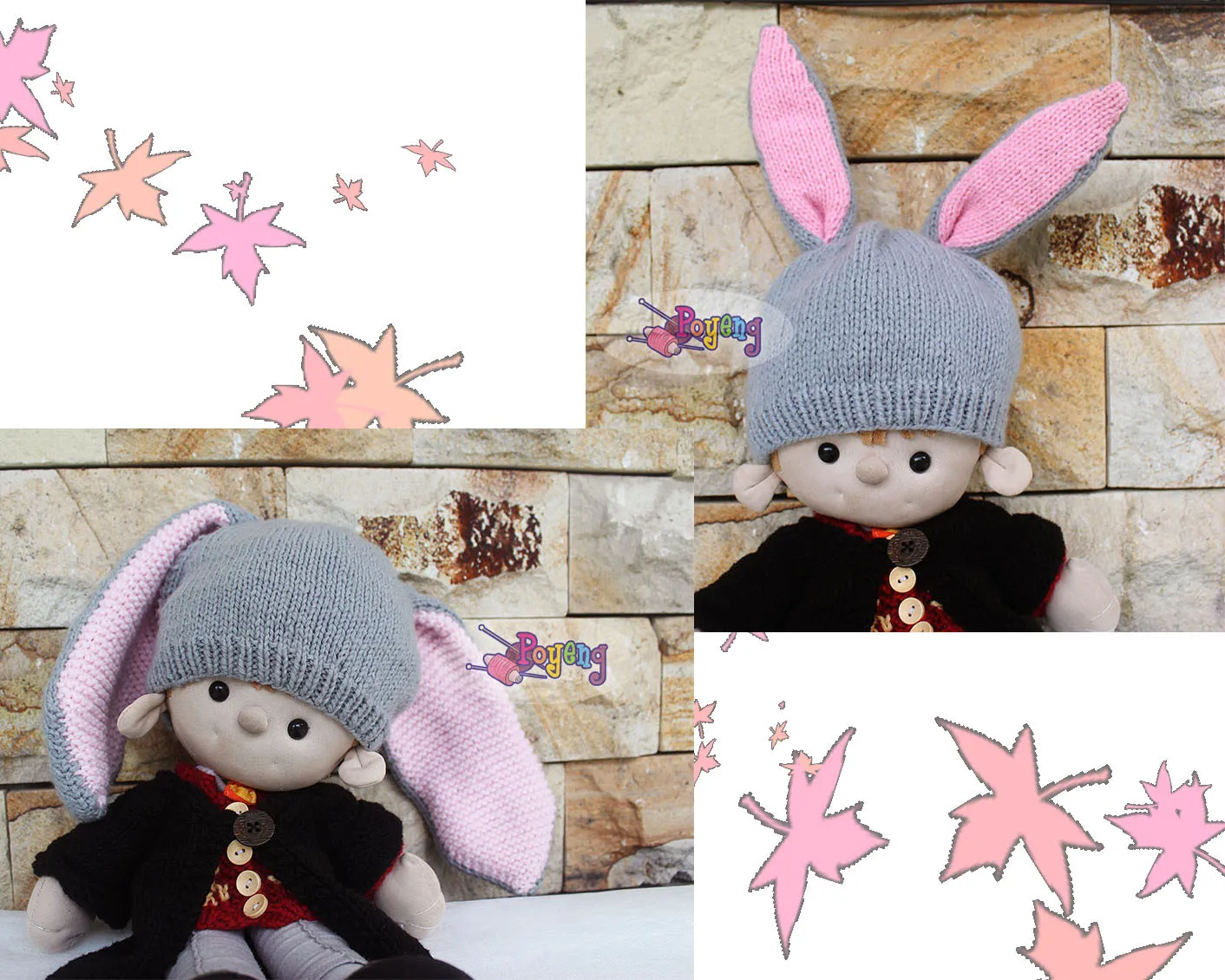 Another Baby's Bunny Hat — detail