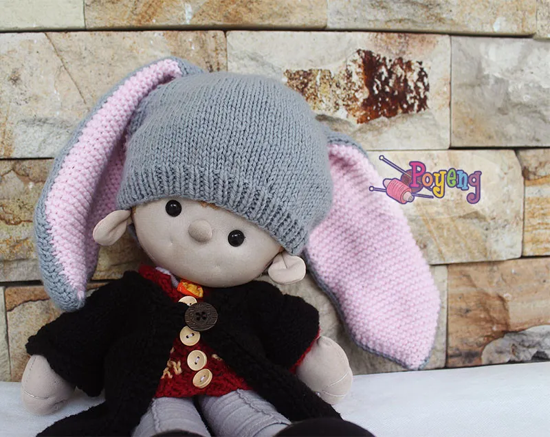 Another Baby's Bunny Hat — detail