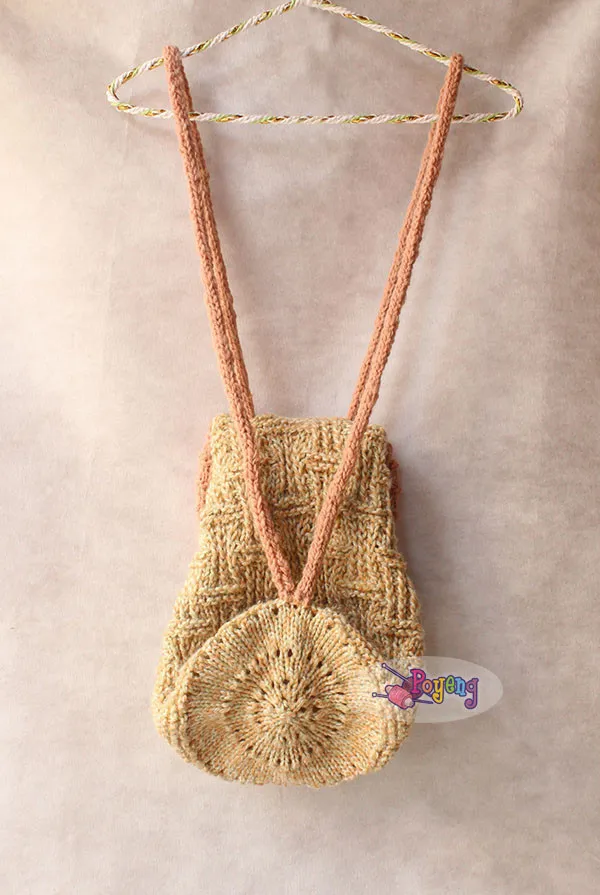 Basketweave Small Backpack — detail