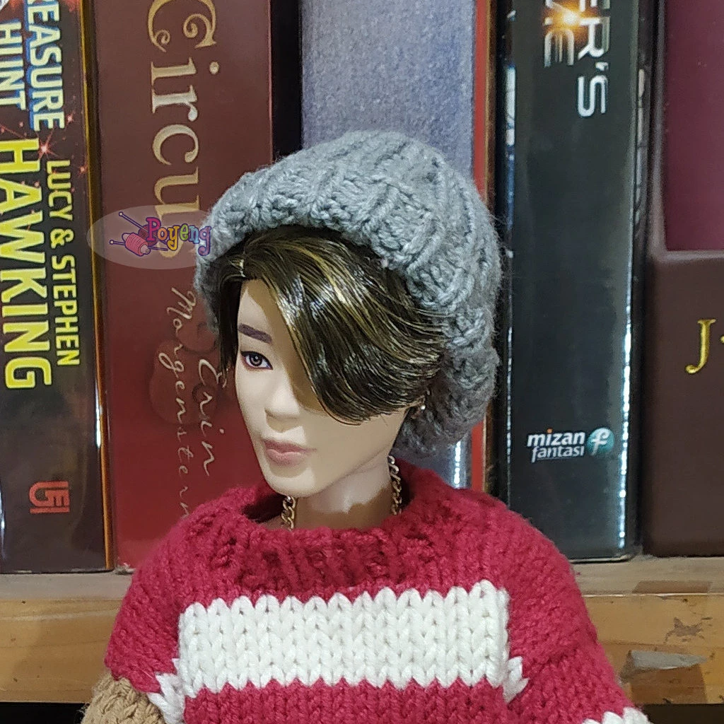 (Free) Simple Beanie Ken Barbie doll — detail