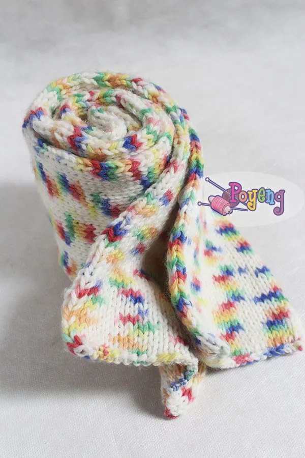 (Free) Simple Tubular Scarf — detail