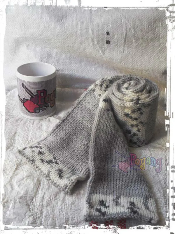 (Free) Simple Tubular Scarf — detail