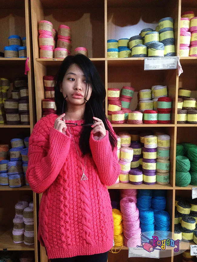 No Seam Cable Pullover — detail