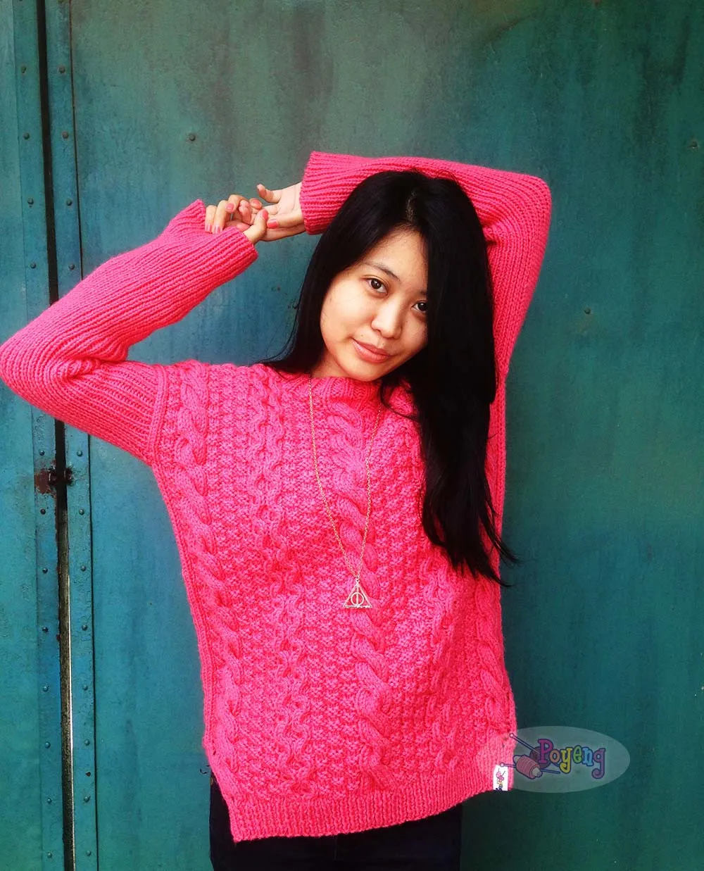 No Seam Cable Pullover — detail