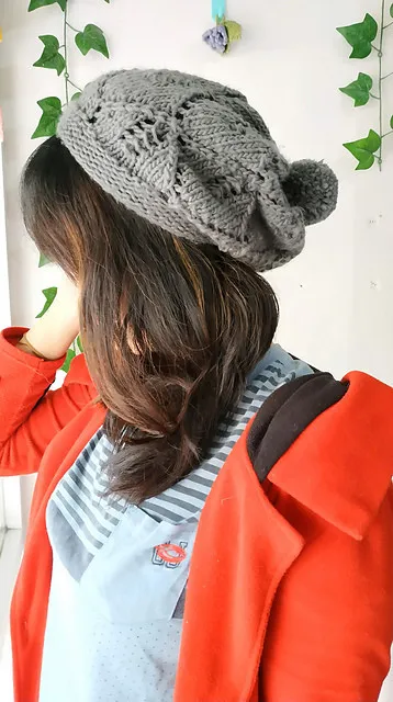Star Crown Beret Hat — detail
