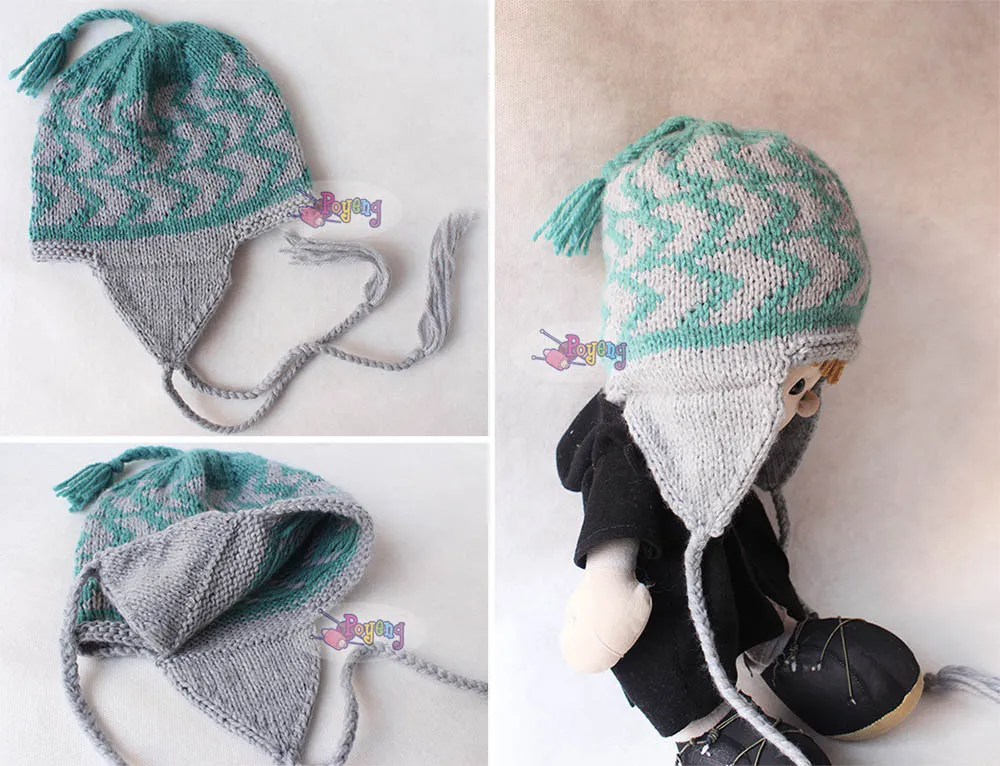 Two Tone Baby Hat — detail