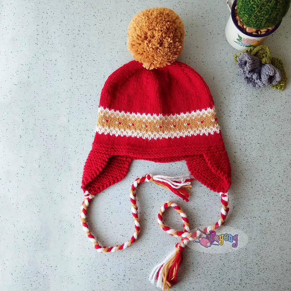 Vibrant Path earflap hat