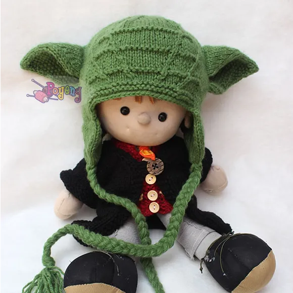 Wrinkle Yoda Baby Hat