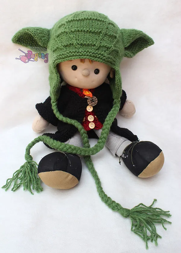 Wrinkle Yoda Baby Hat — detail