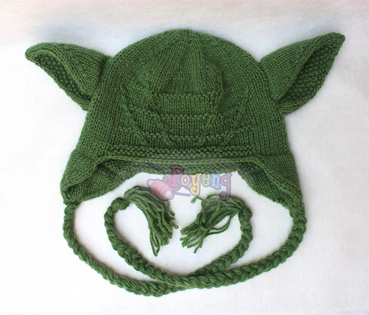 Wrinkle Yoda Baby Hat — detail